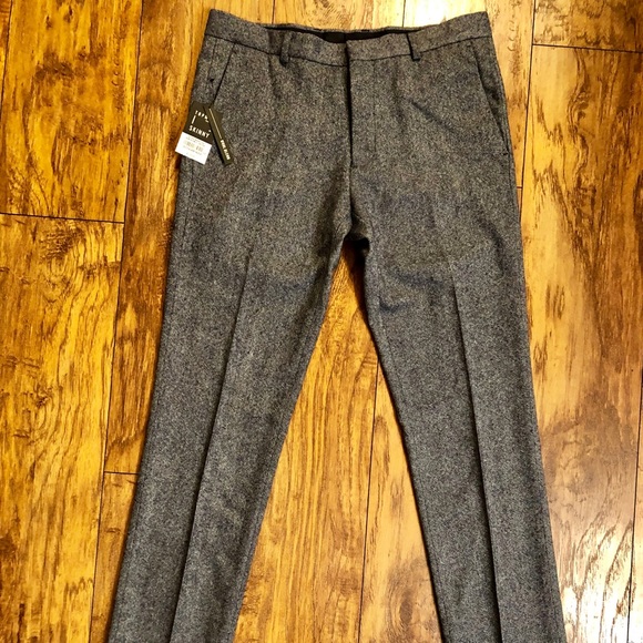 Topman Other - Topman Wool Blend Skinny Dress Pant / Trouser blue